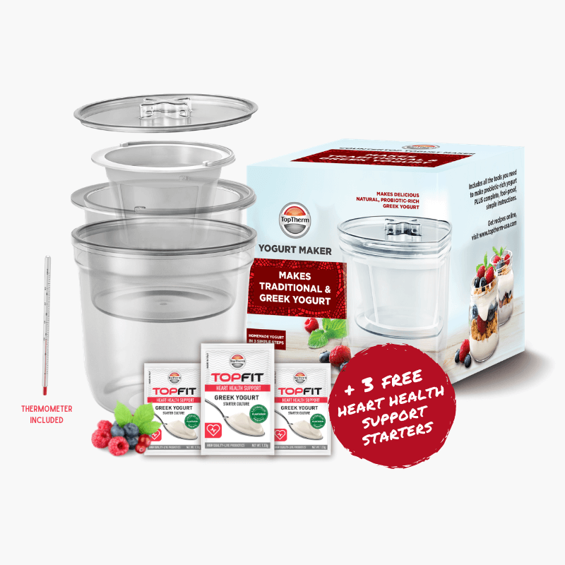 
                  
                    Yogurt Maker + 3 Free Probiotic Starters
                  
                