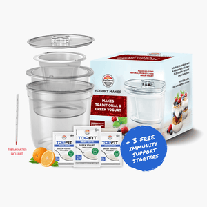 
                  
                    Yogurt Maker + 3 Free Probiotic Starters
                  
                